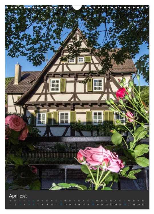 Produktbild: Str&uuml;mpfelbach - Fachwerkh&auml;user (Wandkalender 2026 DIN A3 hoch), CALVENDO Monatskalender