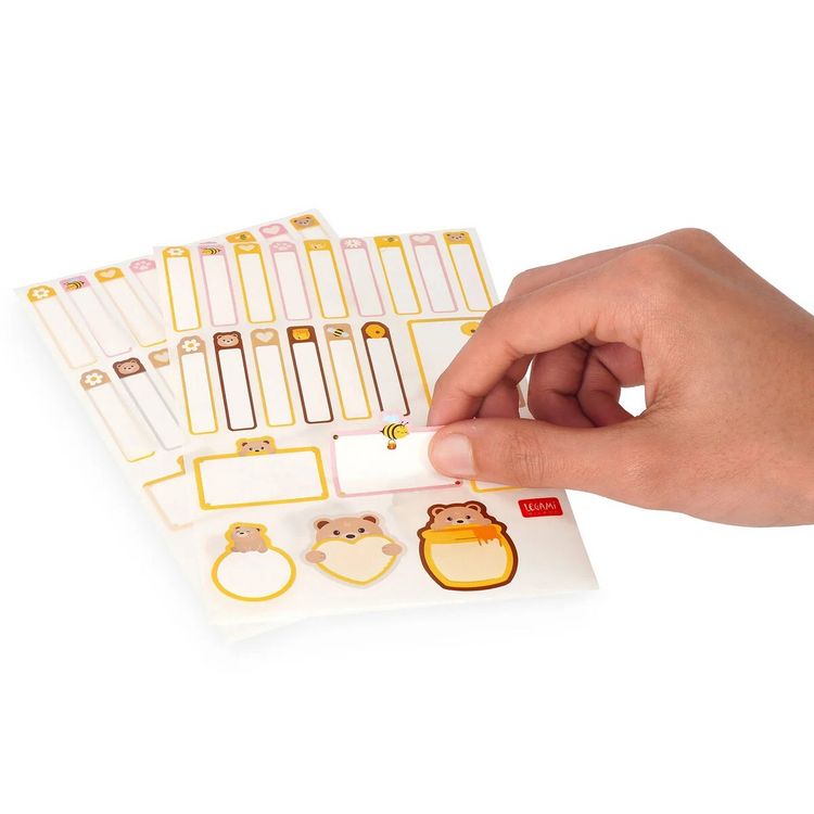 Produktbild: Legami Set aus 66 klebenden Labels - Teddyb&auml;r