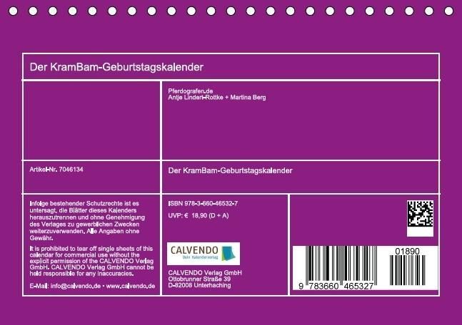 Produktbild: Der KramBam-Geburtstagskalender (Tischkalender immerw&auml;hrend DIN A5 quer)