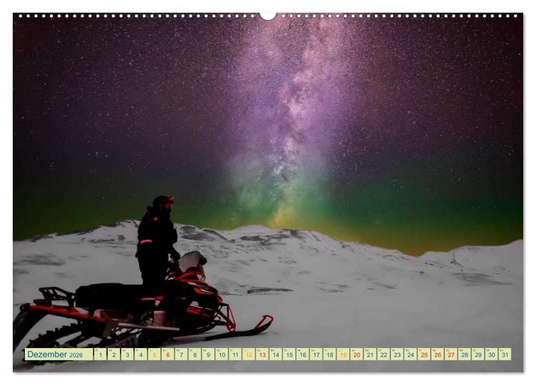 Produktbild: Schneemobil - so cool (hochwertiger Premium Wandkalender 2026 DIN A2 quer), Kunstdruck in Hochglanz