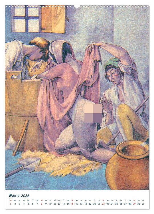 Produktbild: Frivole Malerei 2026. Nackte Tatsachen von Umberto Brunelleschi (hochwertiger Premium Wandkalender 2026 DIN A2 hoch), Kunstdruck in Hochglanz