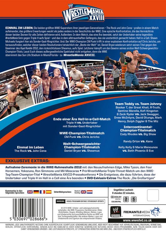 Produktbild: WrestleMania 28 [3 DVDs]