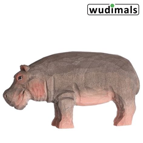 Produktbild: Wudimals A040457 - Nilpferd, Hippo, handgeschnitzt aus Holz