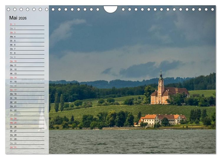 Produktbild: Unterwegs am Bodensee (Wandkalender 2026 DIN A4 quer), CALVENDO Monatskalender