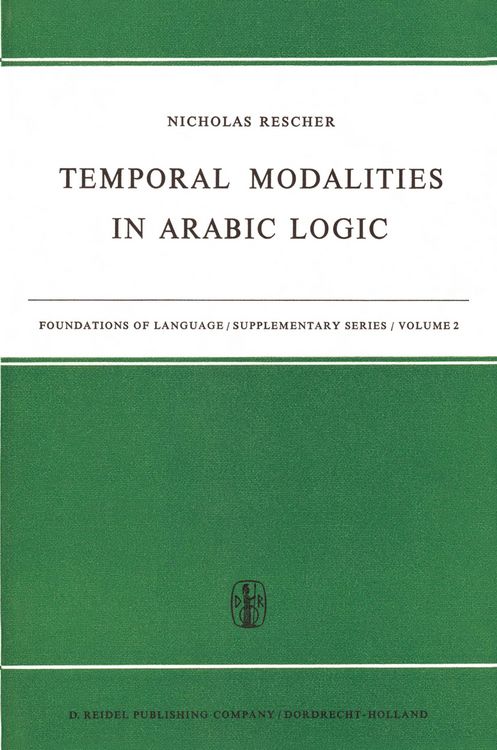 Produktbild: Temporal Modalities in Arabic Logic