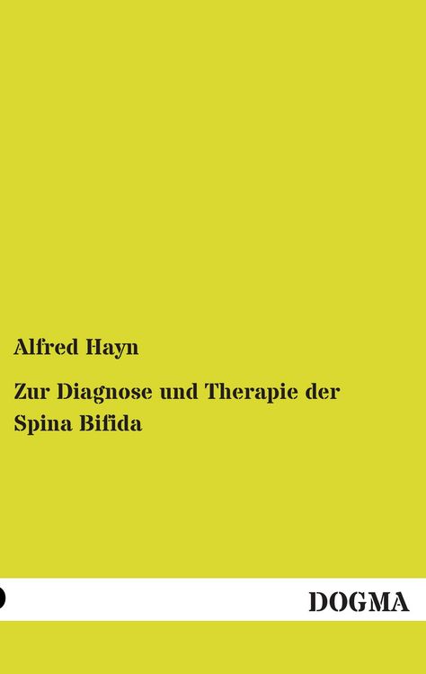 Produktbild: Zur Diagnose und Therapie der Spina Bifida