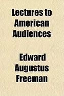 Produktbild: Lectures to American Audiences