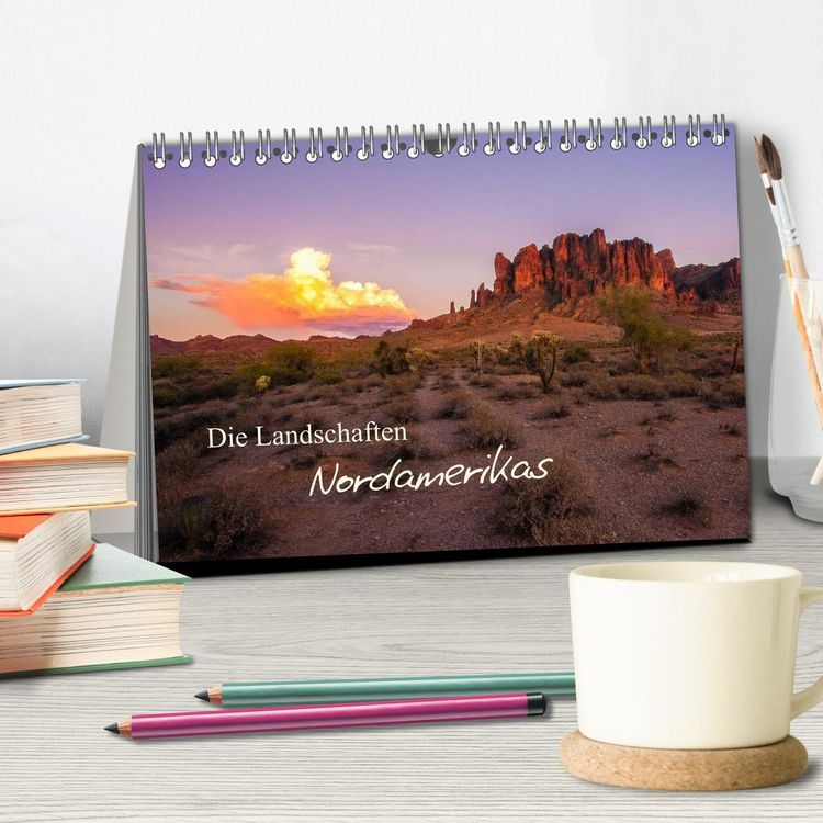 Produktbild: Die Landschaften Nordamerikas (Tischkalender 2026 DIN A5 quer), CALVENDO Monatskalender