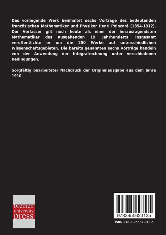 Produktbild: Sechs Vortr&auml;ge &uuml;ber ausgew&auml;hlte Gegenst&auml;nde aus der reinen Mathematik und mathematischen Physik
