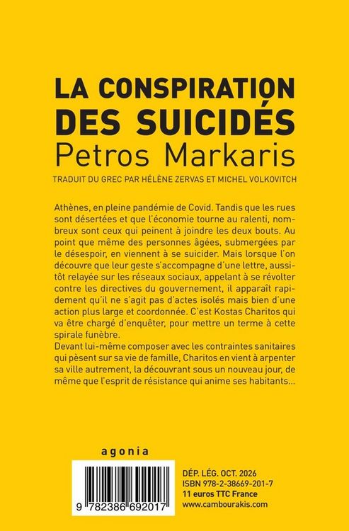 Produktbild: La conspiration des suicid&eacute;s