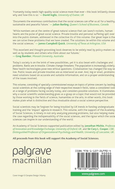 Produktbild: Why the Social Sciences Matter