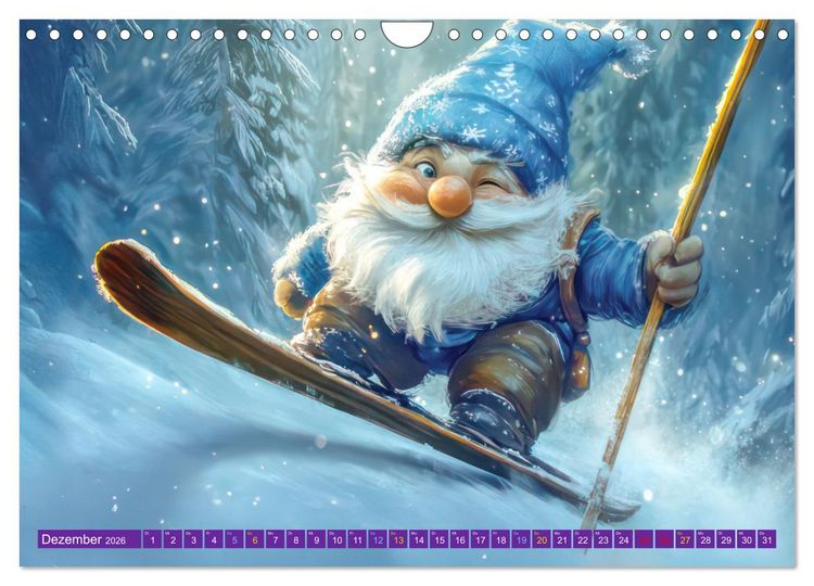 Produktbild: Zwergenland - Kinderkalender (Wandkalender 2026 DIN A4 quer), CALVENDO Monatskalender