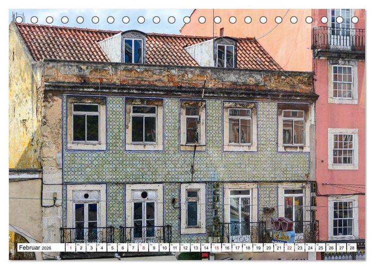 Produktbild: Bezauberndes Lissabon (Tischkalender 2026 DIN A5 quer), CALVENDO Monatskalender