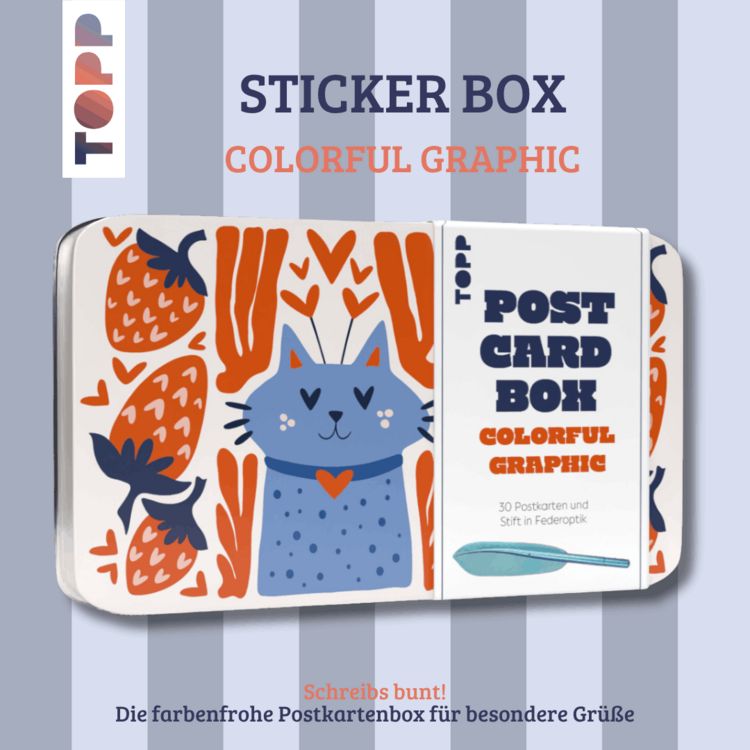 Produktbild: Postcard Box - Colorful Graphic
