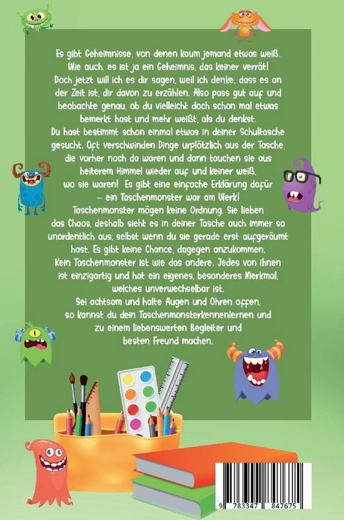 Produktbild: Egon das Taschenmonster und seine Freunde! Erstlesebuch mit monsterstarken Malbildern! 1.Auflage
