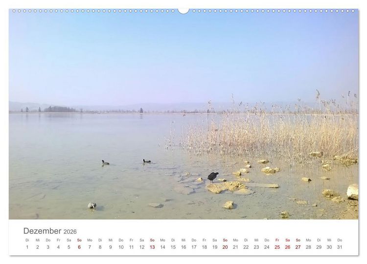 Produktbild: Kochelsee Impressionen - Ein Jahr in Bildern am Ufer der Stille (Wandkalender 2026 DIN A2 quer), CALVENDO Monatskalender