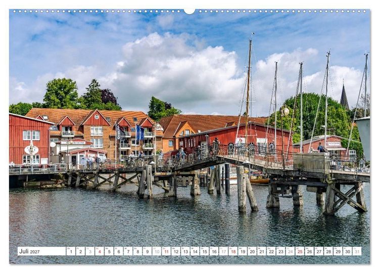Produktbild: Deutschlands sch&ouml;nste Altst&auml;dte - Schleswig-Holstein (Wandkalender 2027 DIN A2 quer), CALVENDO Monatskalender
