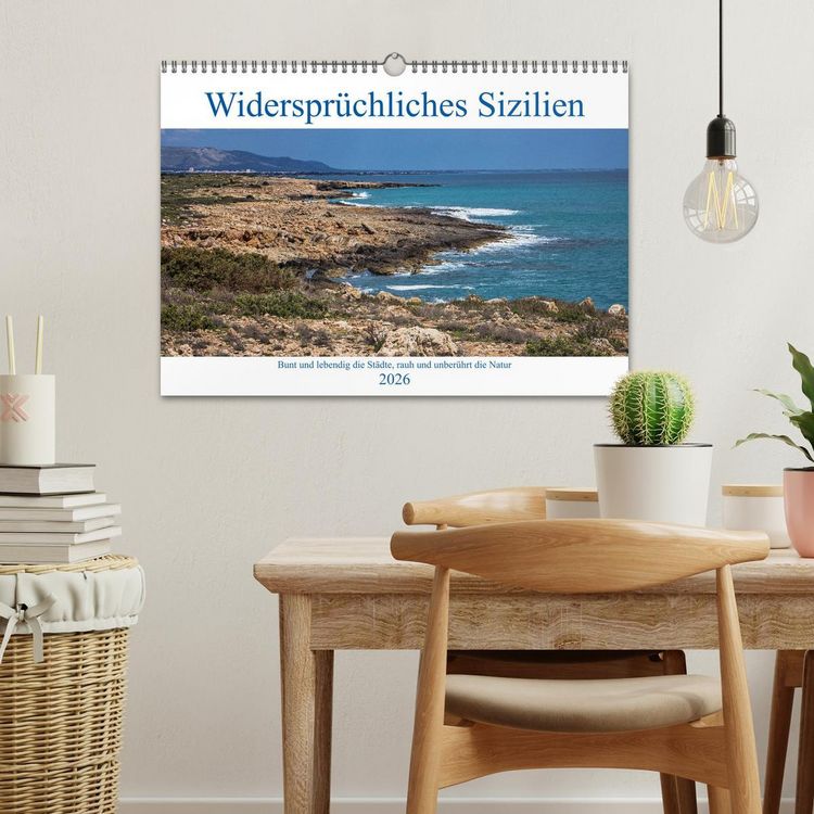 Produktbild: Widerspr&uuml;chliches Sizilien (Wandkalender 2026 DIN A3 quer), CALVENDO Monatskalender