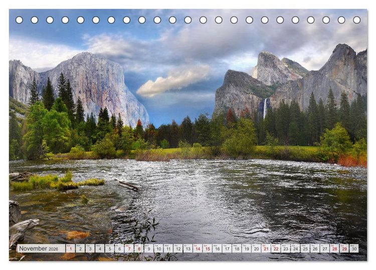 Produktbild: Yosemite National Park Road Trip (Desk Calendar 2026 DIN A5 landscape), CALVENDO 12 Month DeskCalendar