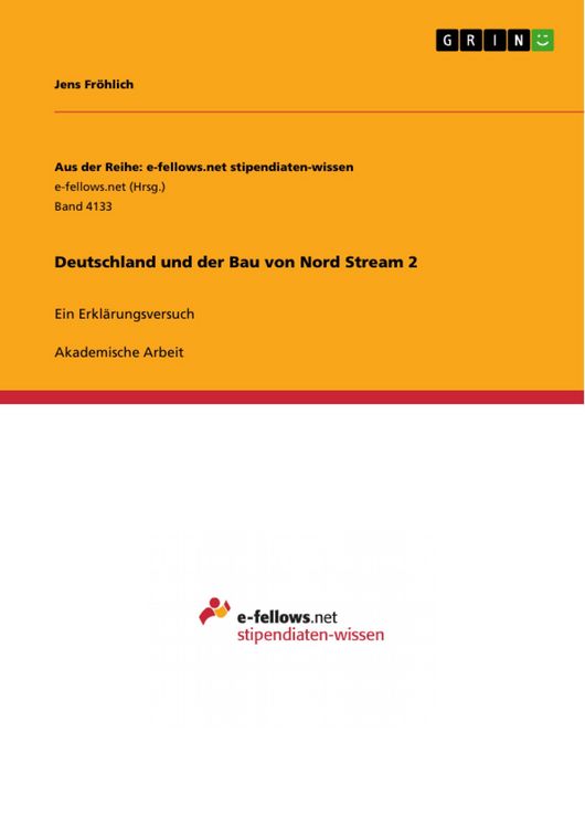 Produktbild: Deutschland und der Bau von Nord Stream 2
