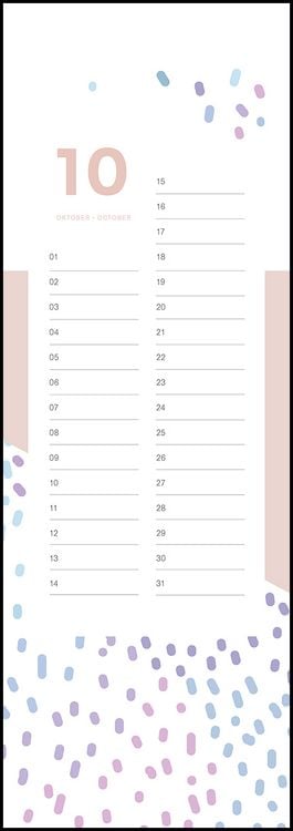 Produktbild: Geburtstagskalender Patterns