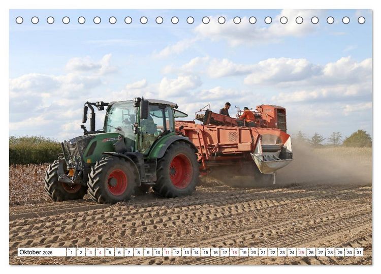 Produktbild: Kartoffel-Ernte - hautnah erleben (Tischkalender 2026 DIN A5 quer), CALVENDO Monatskalender