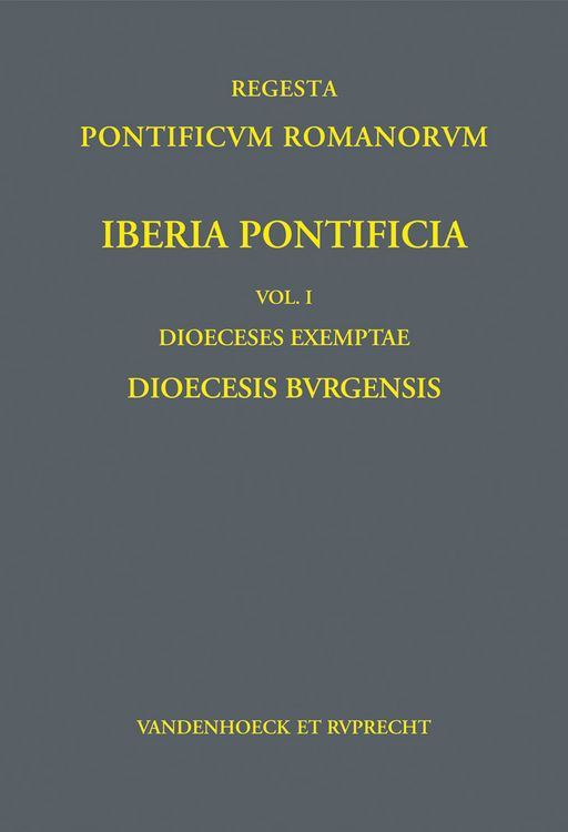Produktbild: Iberia Pontificia. Vol. I: Dioeceses exemptae