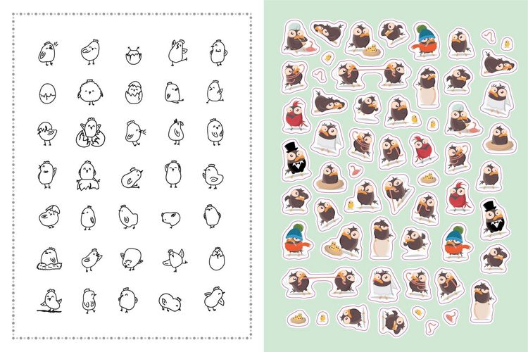 Produktbild: Stickerbuch Lustige Tiere I &Uuml;ber 1000 Sticker