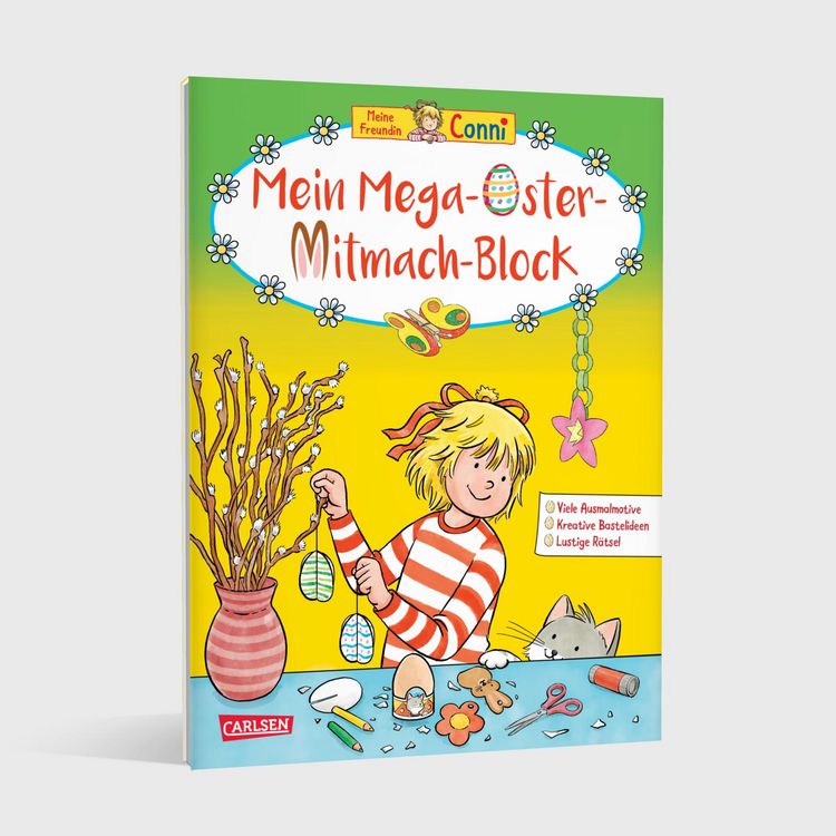 Produktbild: Conni Gelbe Reihe (Besch&auml;ftigungsbuch): Mein Mega-Oster-Mitmach-Block
