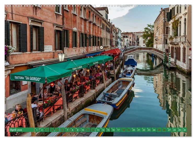 Produktbild: Venedig - Traum in der Lagune (Wandkalender 2026 DIN A2 quer), CALVENDO Monatskalender