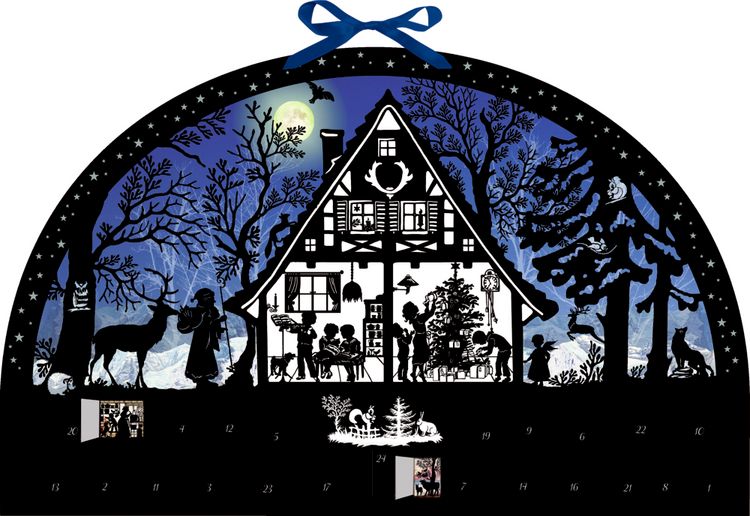 Produktbild: Wand-Adventskalender &ndash; Lichterbogen Weihnachtswald