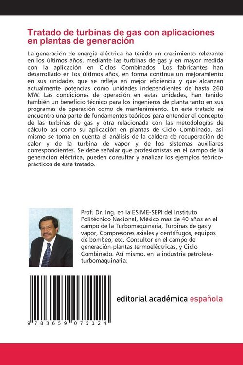 Produktbild: Tratado de turbinas de gas con aplicaciones en plantas de generaci&oacute;n