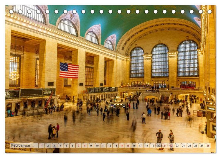 Produktbild: New York - United States of America (Tischkalender 2026 DIN A5 quer), CALVENDO Monatskalender