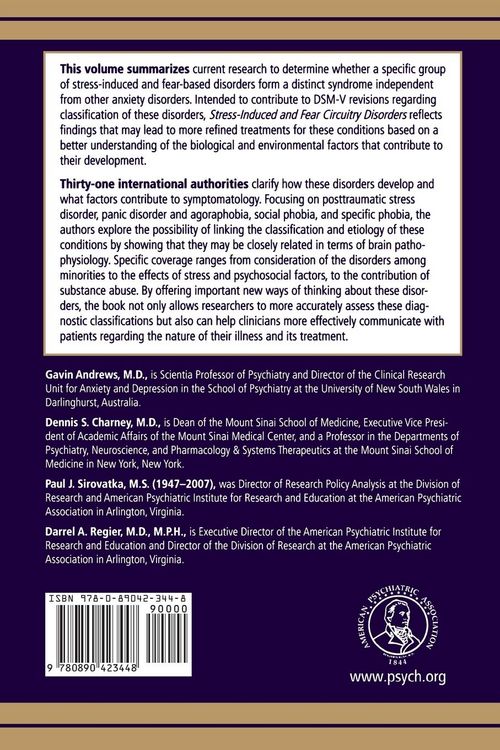 Produktbild: Stress-Induced and Fear Circuitry Disorders