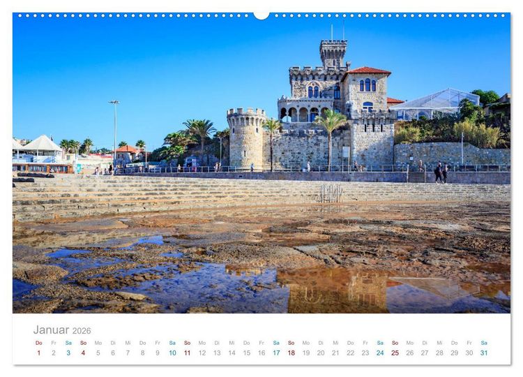 Produktbild: ESTORIL - die sch&ouml;nsten Badeorte Lissabons (Wandkalender 2026 DIN A2 quer), CALVENDO Monatskalender