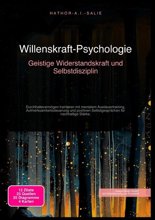 Produktbild: Willenskraft-Psychologie: Geistige Widerstandskraft und Selbstdisziplin