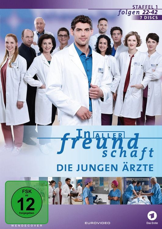 Produktbild: In aller Freundschaft - Die jungen Ärzte - Staffel 1.2/Folgen 22-42 [7 DVDs]