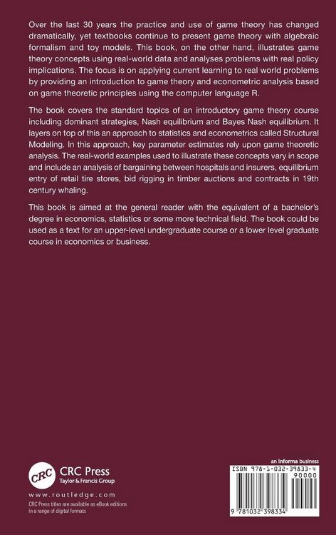 Produktbild: Game Theory for Applied Econometricians