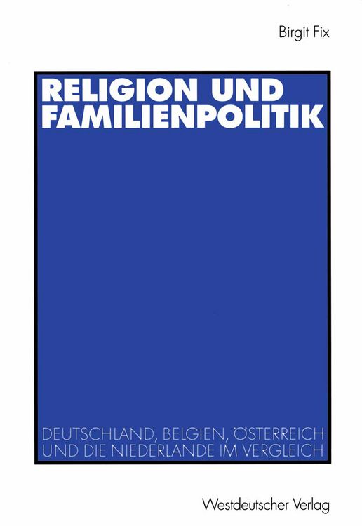 Produktbild: Religion und Familienpolitik