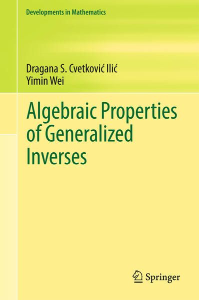 Produktbild: Algebraic Properties of Generalized Inverses