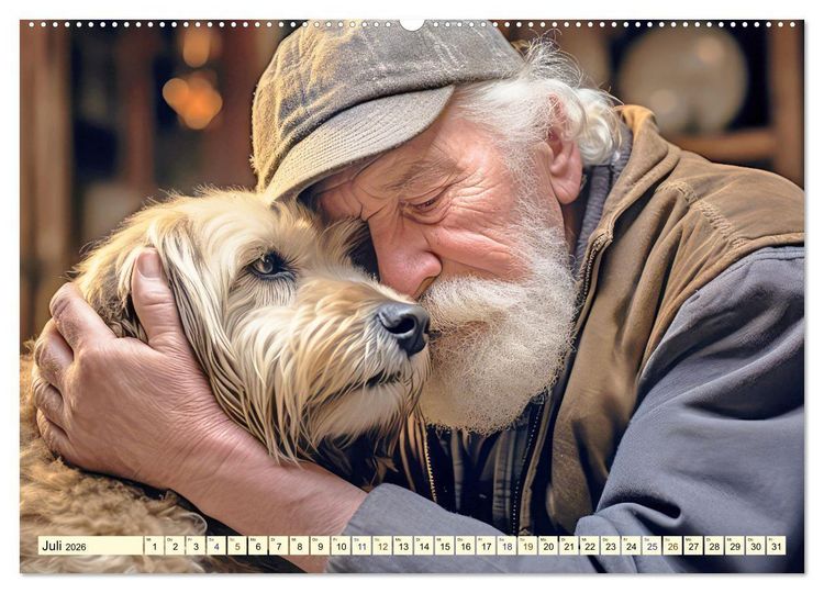 Produktbild: Emotionale Freundschaft (hochwertiger Premium Wandkalender 2026 DIN A2 quer), Kunstdruck in Hochglanz