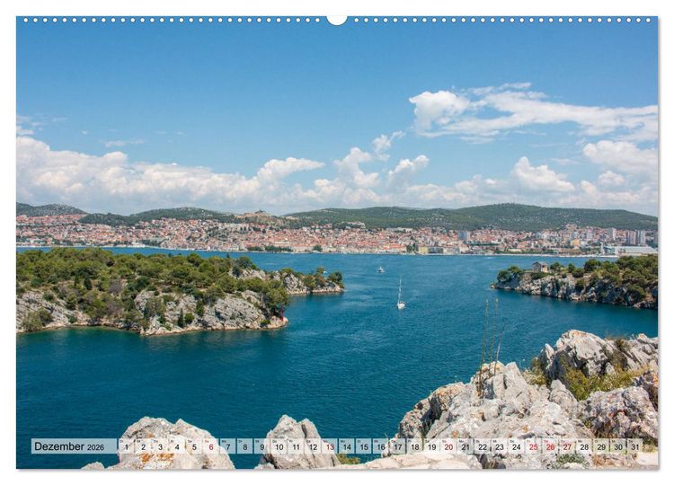 Produktbild: &Scaron;ibenik - Mittelalterliche Metropole in Kroatien (hochwertiger Premium Wandkalender 2026 DIN A2 quer), Kunstdruck in Hochglanz