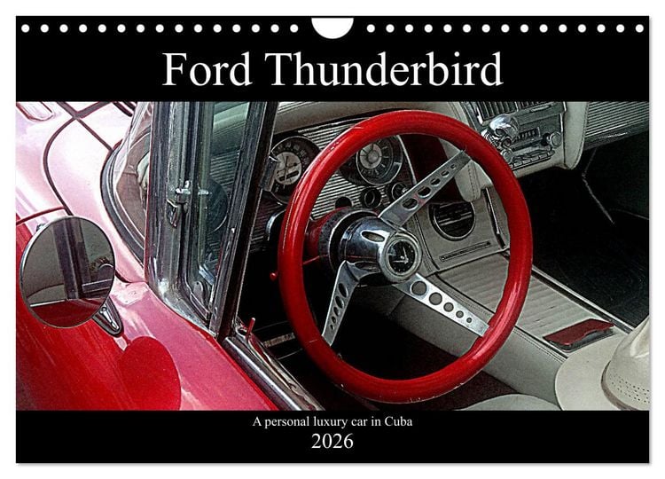 Produktbild: Ford Thunderbird (Wall Calendar 2026 DIN A4 landscape), CALVENDO 12 Month Wall Calendar