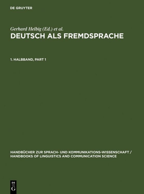 Produktbild: Deutsch als Fremdsprache. 1. Halbband