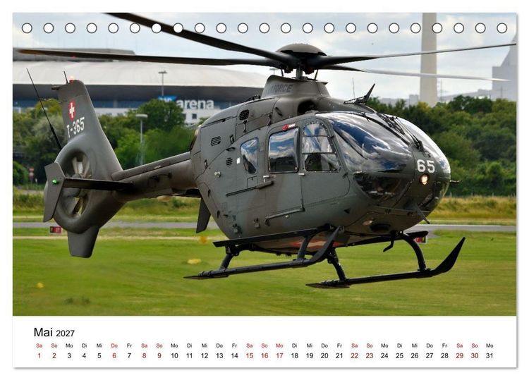 Produktbild: Hubschrauberdynamik in allen Facetten (Tischkalender 2027 DIN A5 quer), CALVENDO Monatskalender