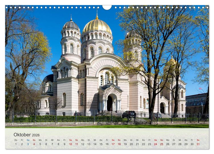 Produktbild: Riga - Paris des Ostens (Wandkalender 2026 DIN A3 quer), CALVENDO Monatskalender