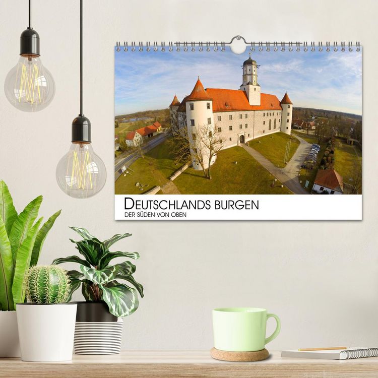 Produktbild: Deutschlands Burgen - Der S&uuml;den von oben (Wandkalender 2026 DIN A4 quer), CALVENDO Monatskalender
