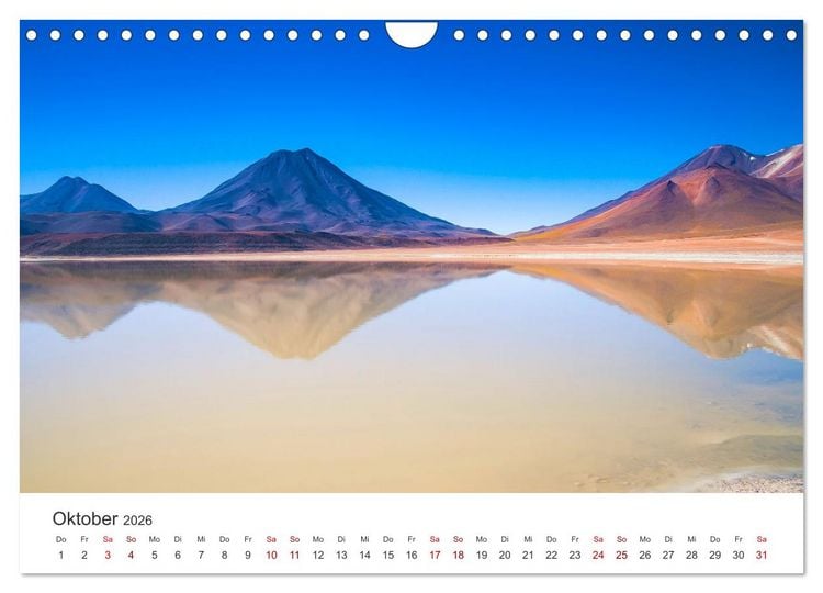 Produktbild: Chile - Das langgestreckte Land. (Wandkalender 2026 DIN A4 quer), CALVENDO Monatskalender