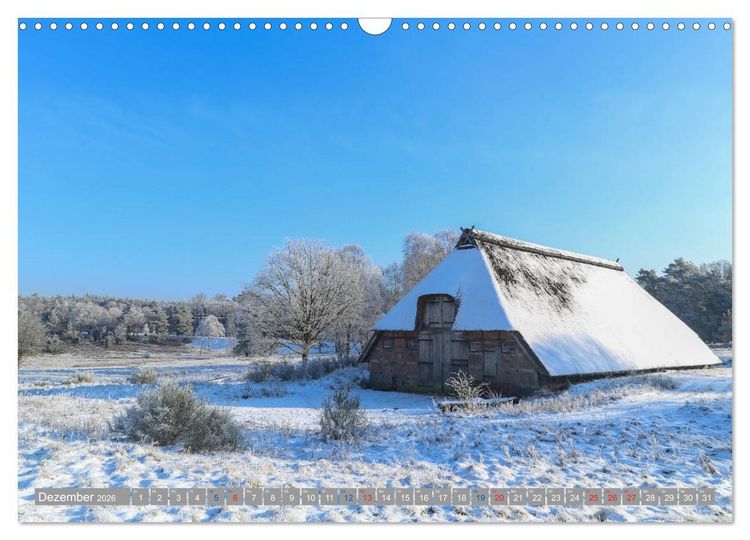 Produktbild: L&uuml;neburger Heide - Faszinierend sch&ouml;n (Wandkalender 2026 DIN A3 quer), CALVENDO Monatskalender