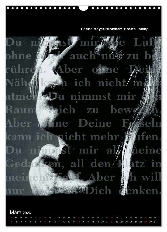 Produktbild: Lyrics In Squares (Wandkalender 2026 DIN A3 hoch), CALVENDO Monatskalender